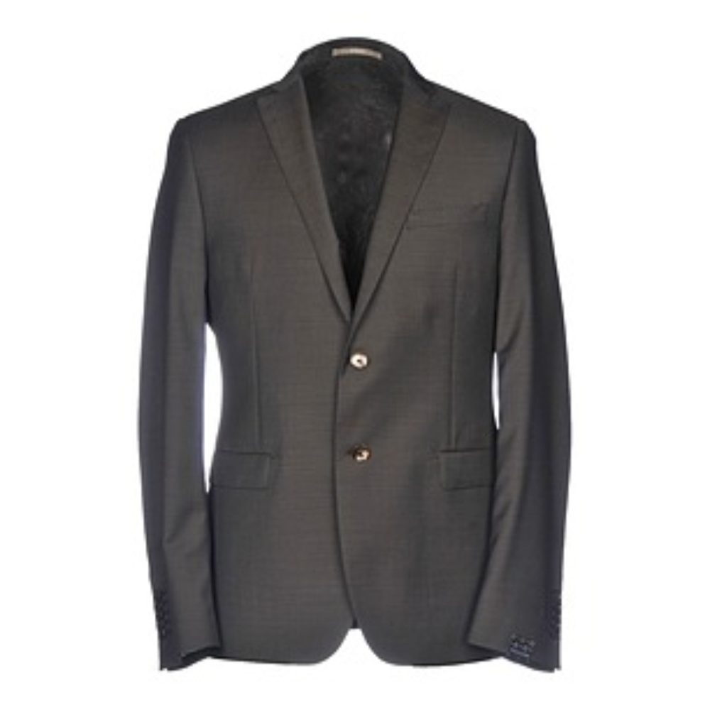 Paoloni 100% Virgin Wool Brown Blazer 38 NWT